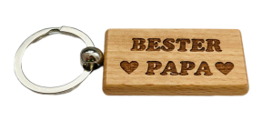 Bester Papa Schlüsselanhänger aus Holz